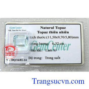 Topaz thiên nhiên chữ nhật