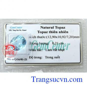 Topaz thiên nhiên hình oval đẹp