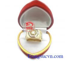 Nhẫn rồng nam kết đá