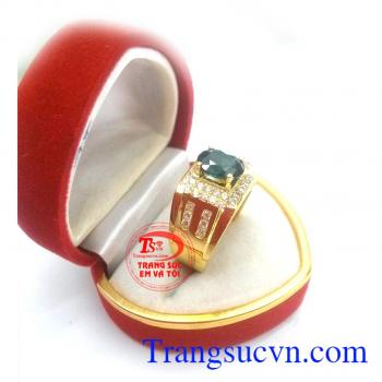 Nhẫn nam sapphire chuối
