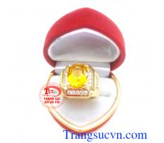Nhẫn nam mệnh kim đẳng cấp sản phẩm tinh tế dành cho phái mạnh,nhân nam mệnh kim,nhẫn nam vàng tây,nhẫn nam đẹp,thạch anh vàng.
