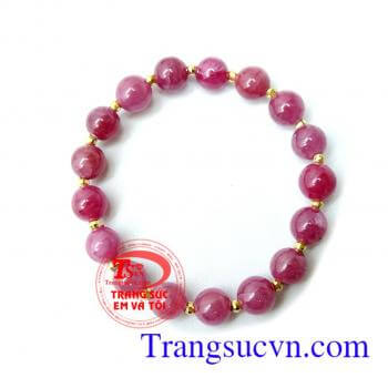 Vòng tay vàng ruby tự nhiên