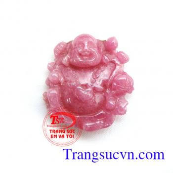 Phật di lặc bình an đá ruby