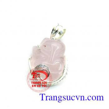 Mặt hồ ly thạch anh hồng