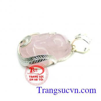 Mặt hồ ly thạch anh hồng