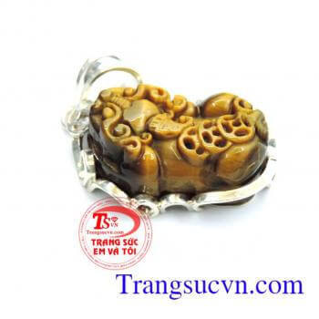 Mặt dây chuyền tỳ hưu móc bạc