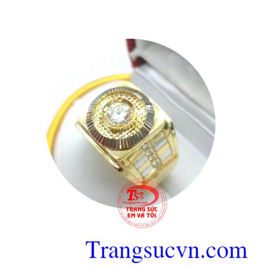 Nhẫn nam vàng tây- trang sức quý ông