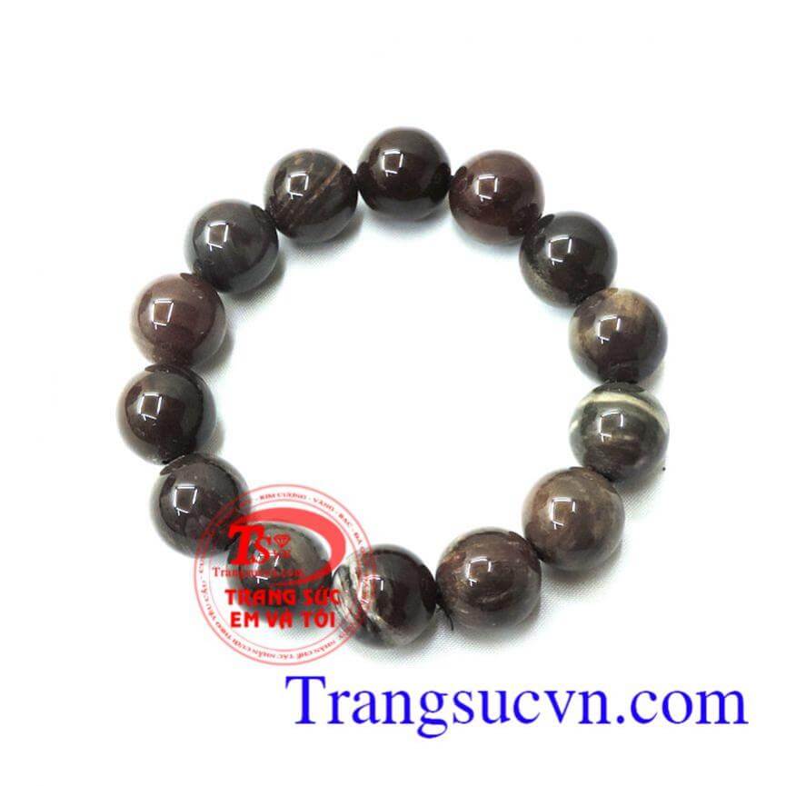 Vòng tay gỗ hóa thạch thời trang