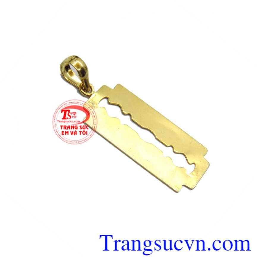 Mặt dây dao tem vàng