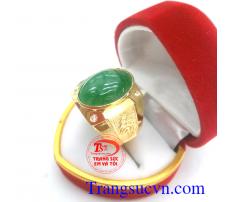 Nhẫn vàng đá mệnh Hỏa+Mộc đẳng cấp và hộ mệnh, nhẫn nam đá tự nhiên kèm kiểm định đá quý và vàng,bảo hành,Nhẫn nam mệnh hỏa và mộc tinh tế,hợp thời trang,sang trọng,đeo ngón giữa của phái mạnh.