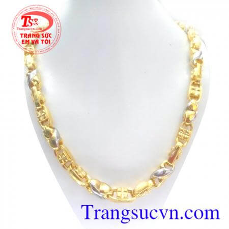 Chiếc dây vàng nam to nam tính phù hợp cho nam,đeo hợp thời trang,dây chuyền vàng tây đẹp,sang trọng và sáng bóng,vàng tây đảm bảo chất lượng Uy tín nhiều năm