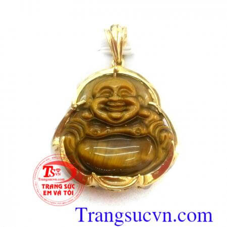 Mặt phật di lặc đá mắt hổ