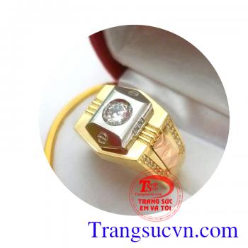 Nhẫn vàng 18k sáng bóng