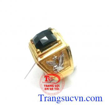 Nhẫn nam vàng tây gắn đá quý,bán nhẫn nam 18k thiết kế thời thượng, bán nhẫn nam đẹp, nhẫn nam làm quà tặng, nhẫn nam đeo phong cách