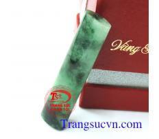 Mặt ngọc dây chuyền hình trụ