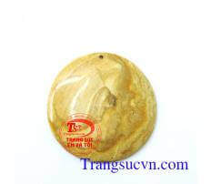 Mặt canxedon vàng thiên nhiên