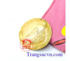 Mặt canxedon vàng thiên nhiên