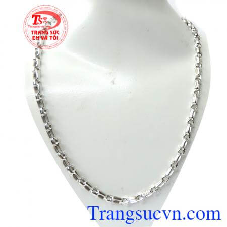 Dây vàng trắng 18k sáng