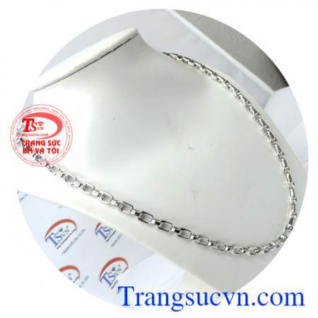 Dây vàng trắng 18k sáng