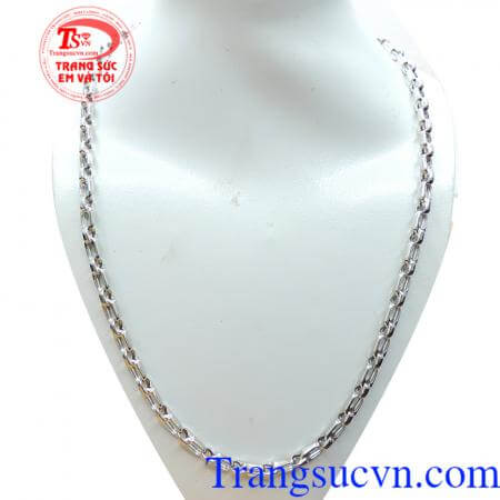 Dây vàng trắng 18k sáng