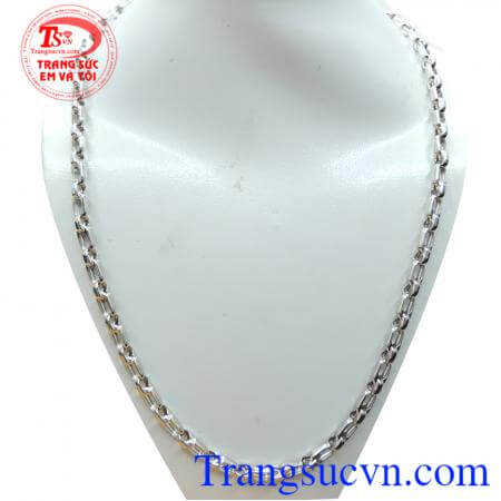 Dây vàng trắng 18k sáng