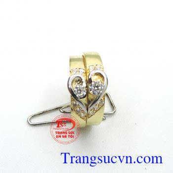 Đôi nhẫn cưới trái tim bất diệt