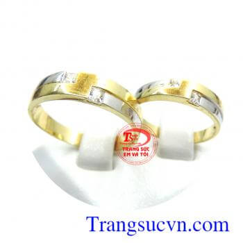 Nhẫn cưới đơn giản mà sang trọng, giao hàng toàn quốc