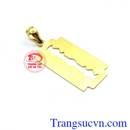 Mặt dây dao tem vàng 10k đẹp.