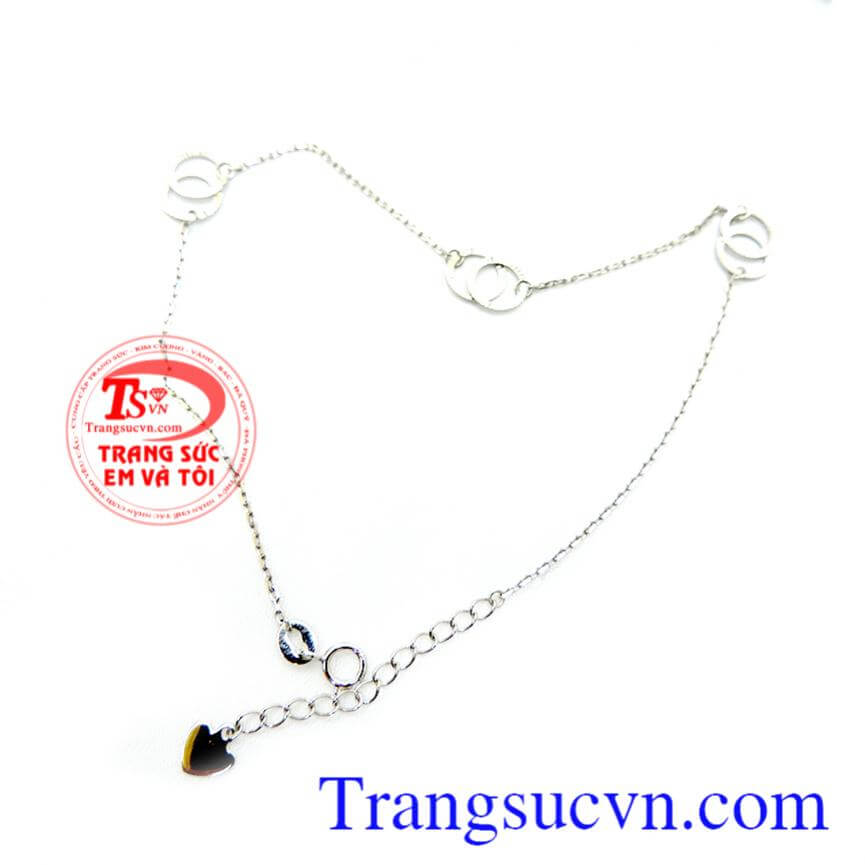 Lắc chân vàng trắng chất lượng