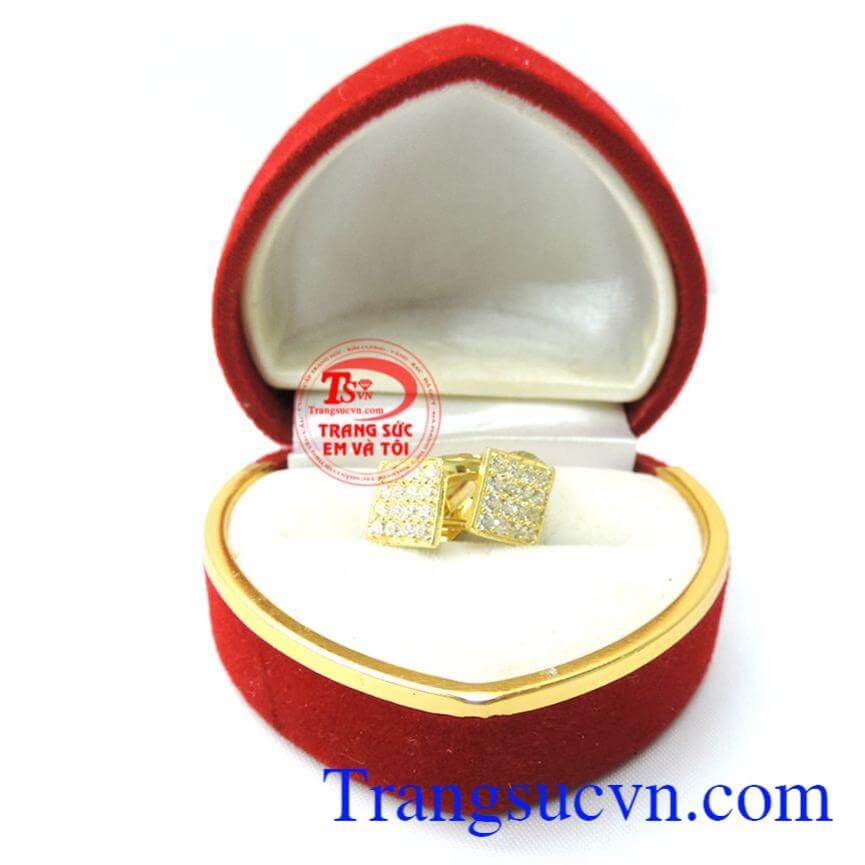 Hoa tai hình thoi tinh tế