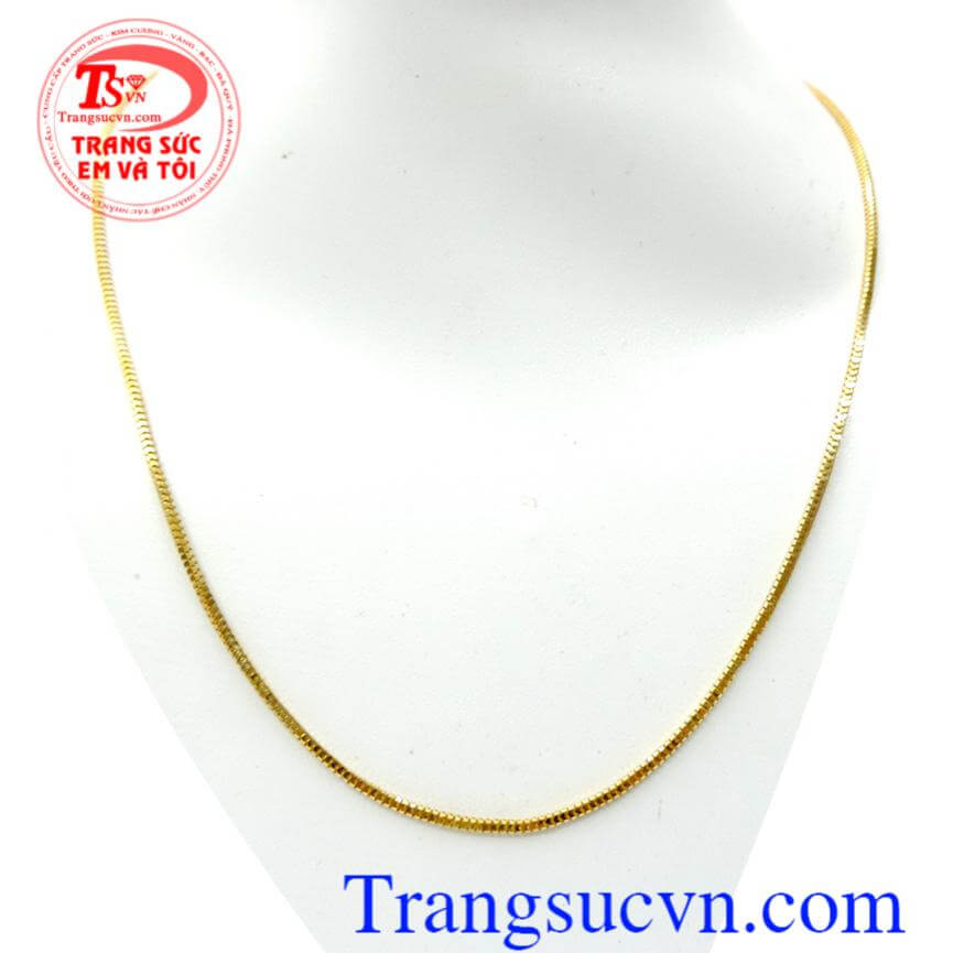 Dây chuyền vàng 18k phú quý
