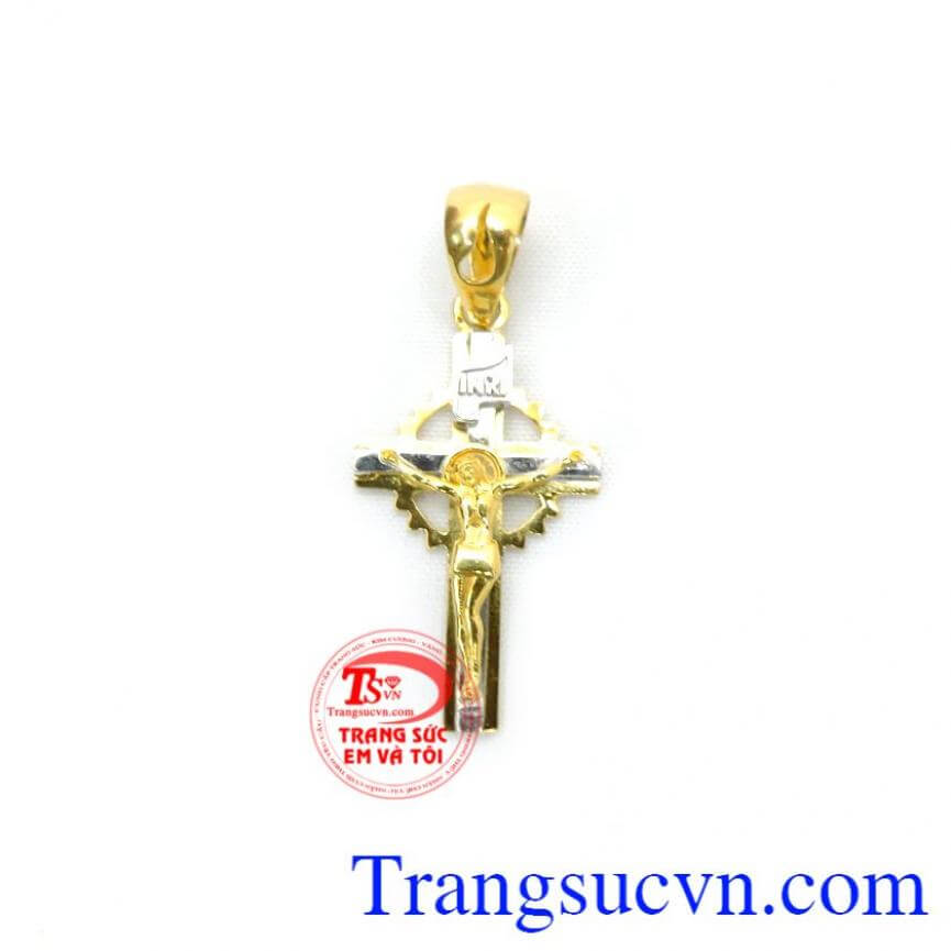 Mặt thánh giá vàng 18k đẹp