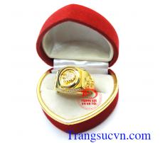 Nhẫn vàng tây 18k vàng