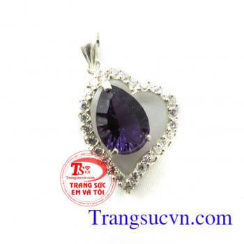 Mặt dây chuyền thạch anh tím đẹp