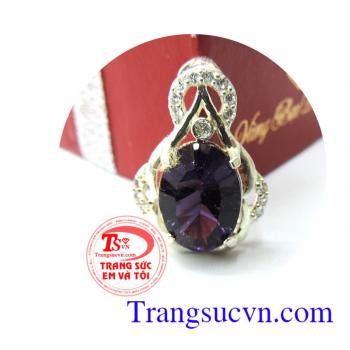 Mặt dây thạch anh tím thời trang