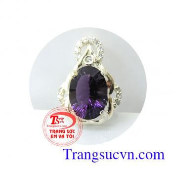 Mặt dây thạch anh tím thời trang