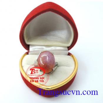 Nhẫn bạc nữ ruby đẹp