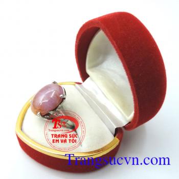 Nhẫn bạc nữ ruby đẹp