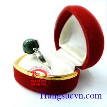 Nhẫn bạc nữ đá Anyolite