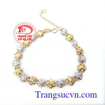 Lắc nữ vàng 18k nhập Italy