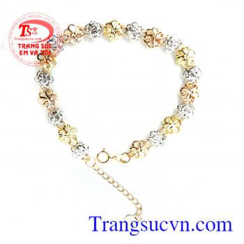 Lắc nữ vàng 18k nhập Italy