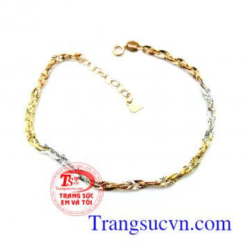 Lắc nữ dịu dàng vàng 18k