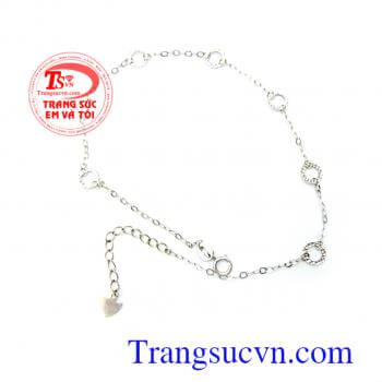 Lắc chân vàng trắng 18k Italy,Lắc chân vàng trắng 18k Italy  món quà ý nghĩa,đeo lắc chân mang ý nghĩa không chắc hẳn ai cũng biết,lắc chân vàng trắng italya mang lại sức trẻ trung và quyến rũ cho phái đẹp