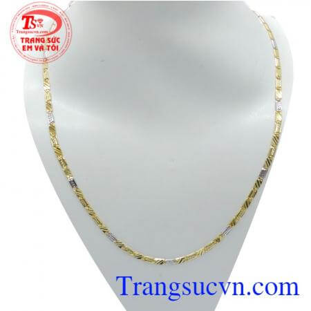 Dây chuyền nữ vàng 10k thiết kế tinh tế, thương hiệu trang sức uy tín trên toàn quốc. Dây chuyền vàng sang trọng cho phái đẹp