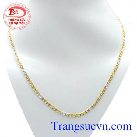 Vòng tròn tình yêu, bên nhau vĩnh cửu, Dây chuyền vàng thiết kế đẹp, sang trọng cho nữ, là món quà nói hộ lời yêu thương.