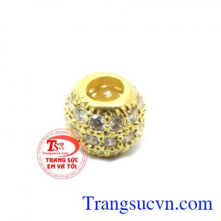 Mặt Hạt bi kết may mắn đảm bảo chất lượng vàng,mặt dây chuyền nữ đẹp sản phẩm đeo nhẹ nhành bền đẹp sáng 