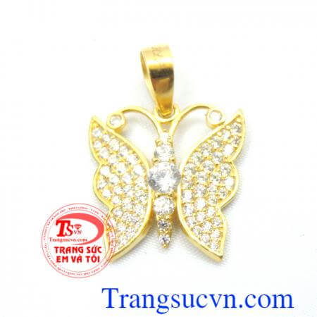 Mặt dây Bướm vàng xinh đẹp vàng tây món quà ý nghĩa trong các dịp sinh nhật, lễ tết và kỷ niệm