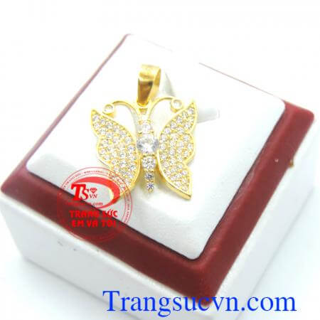 Bướm vàng xinh đẹp mặt dây chuyền nữ 10k phù hợp mọi lứa tuổi, hợp thời trang và sang trọng quý phái dễ kết hợp với trang phục