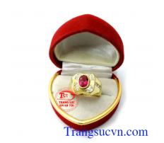 Nhẫn vàng nam kết đá