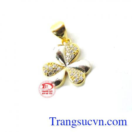 Mặt vàng cỏ 3 lá vàng 10k bền đẹp, chất lượng, kiểu dáng thời trang